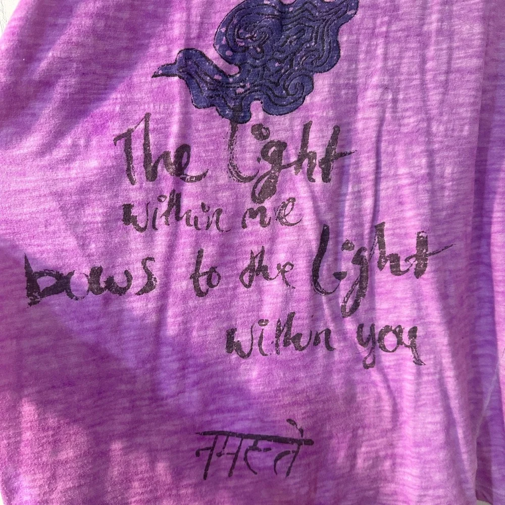 Magnolia Pearl Love Pink Purple Dragon Graphic Top - Picture 4 of 7